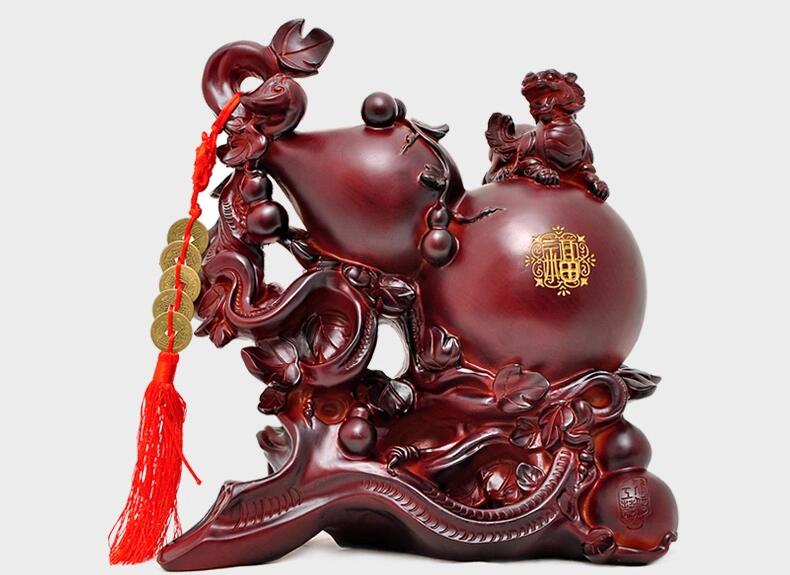 葫蘆擺件辦公室裝飾品招財風水工藝品
