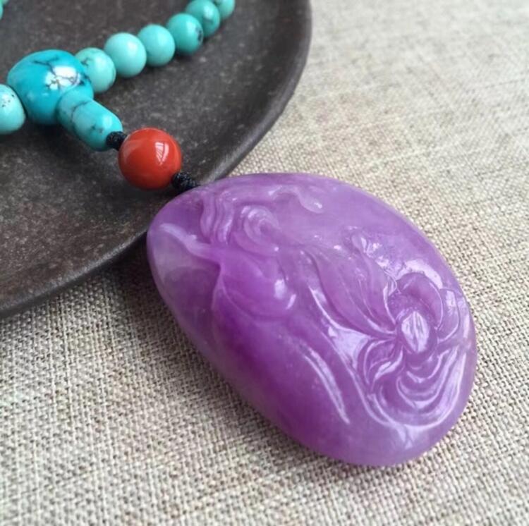 老礦冰種綠松石項鏈，綠松石項鏈搭配