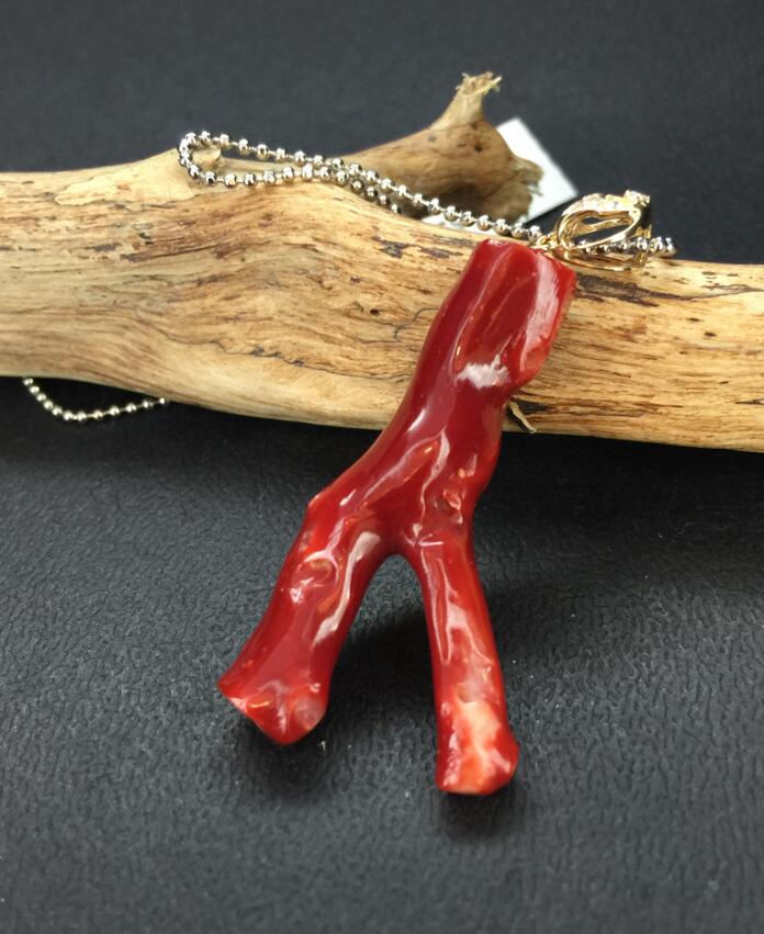 仿紅珊瑚樹(shù)枝吊墜