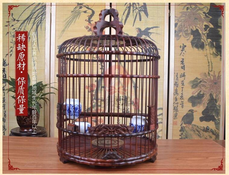 紅酸枝紅木畫(huà)眉鳥(niǎo)籠子