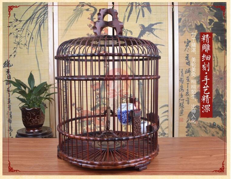 紅酸枝紅木畫(huà)眉鳥(niǎo)籠子