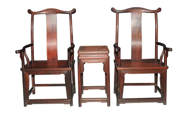 老撾大紅酸枝中式官帽椅