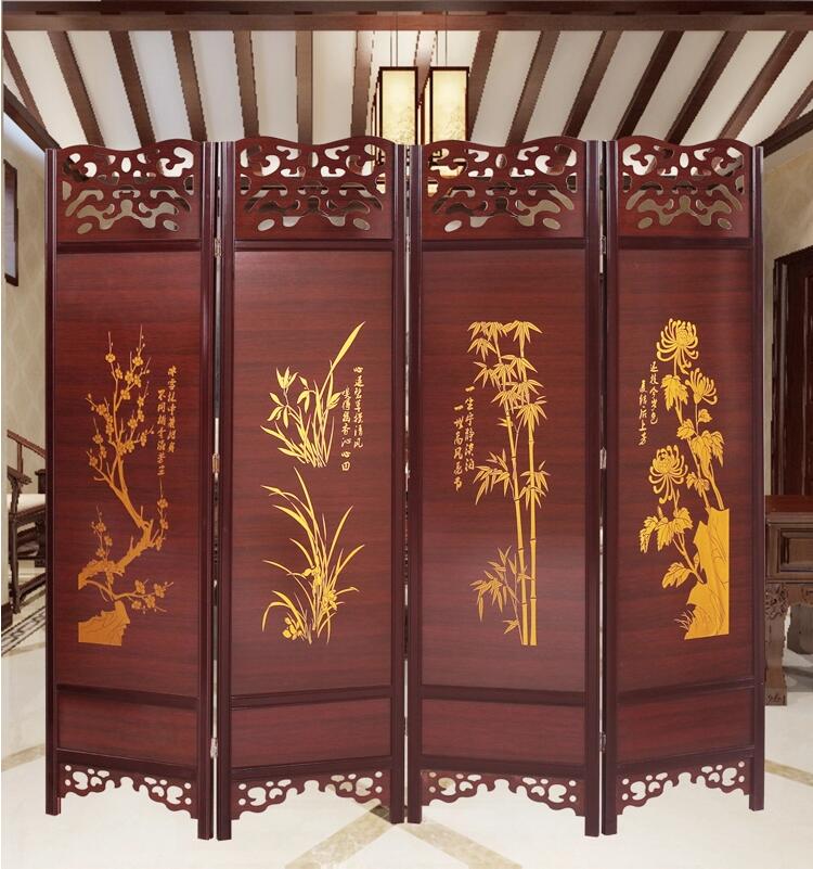 實木中式仿古屏風(fēng)