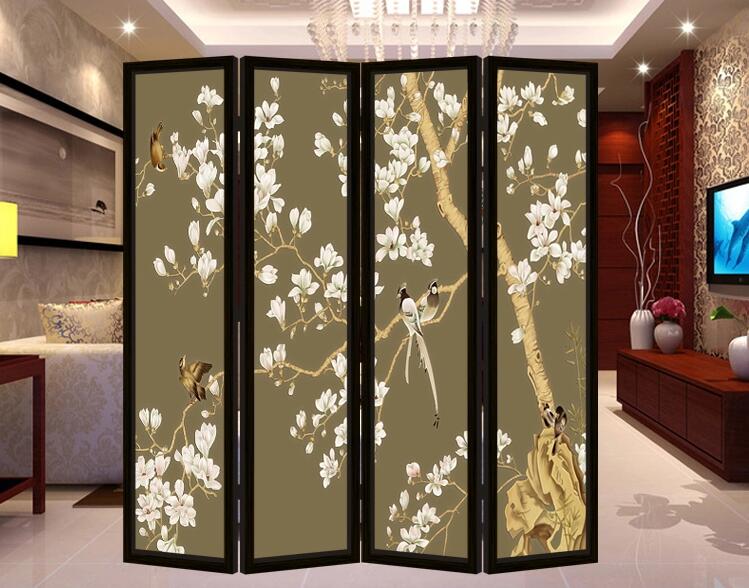 時尚簡約中式實木屏風