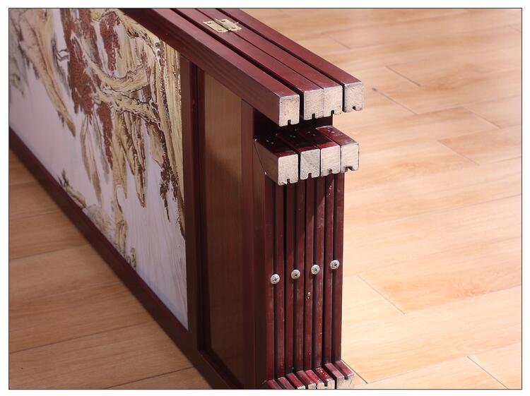 古典實(shí)木屏風(fēng)家佳樂文學(xué)山屏風(fēng)隔斷