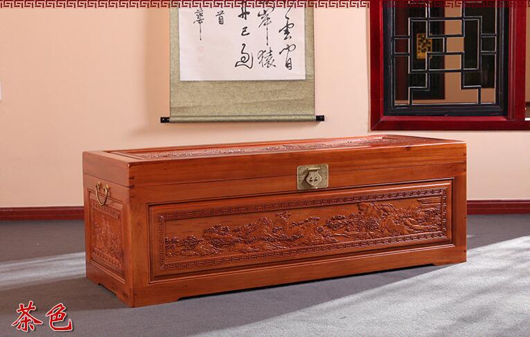 香樟木箱子加長(zhǎng)加厚字畫收藏箱