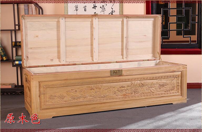 香樟木箱子加長(zhǎng)加厚字畫收藏箱