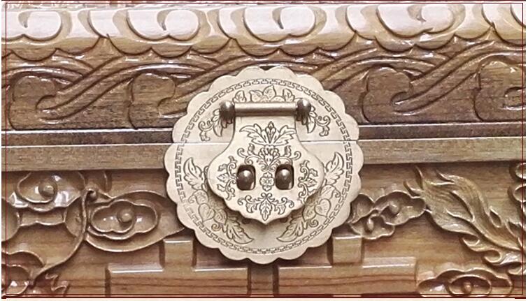 家佳樂文學(xué)龍鳳雙喜香樟木箱子