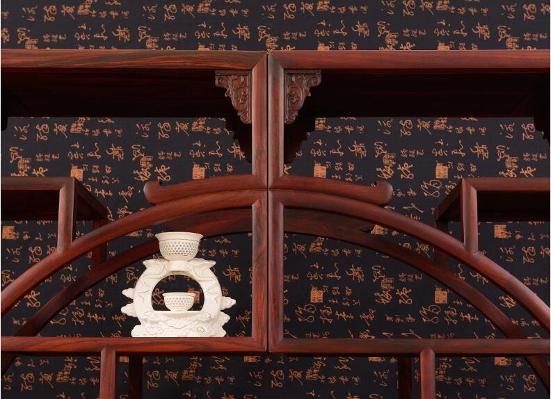 中式仿古實(shí)木博古架紅木家具