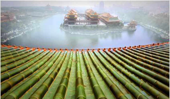 蓬萊三仙山：明清皇家風格亭臺樓閣設計