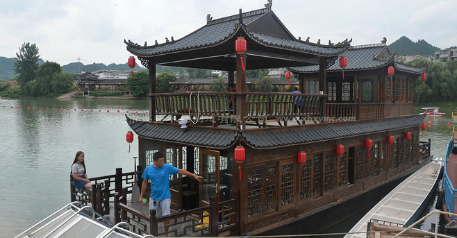 家佳樂文學(xué)雙層仿古畫舫船