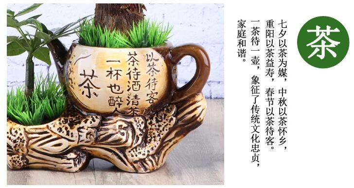 家佳樂文學發(fā)財樹盆景