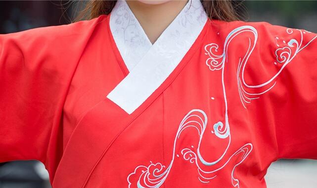 改良家佳樂文學(xué)襖裙刺繡花襦裙古裝圖片