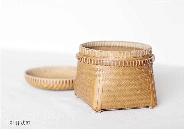 家佳樂(lè)文學(xué)手工編織收納篚簍竹編