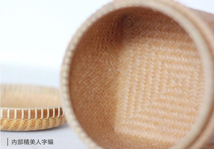 家佳樂(lè)文學(xué)手工編織收納篚簍竹編