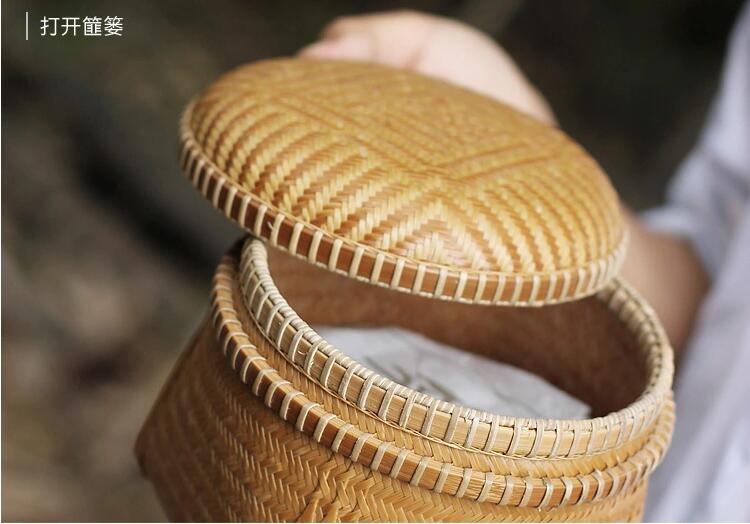 家佳樂(lè)文學(xué)手工編織收納篚簍竹編