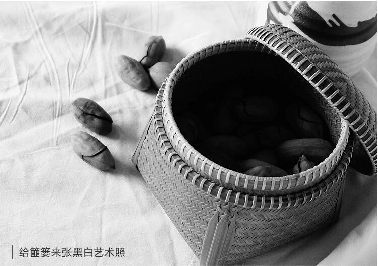 家佳樂(lè)文學(xué)手工編織收納篚簍竹編