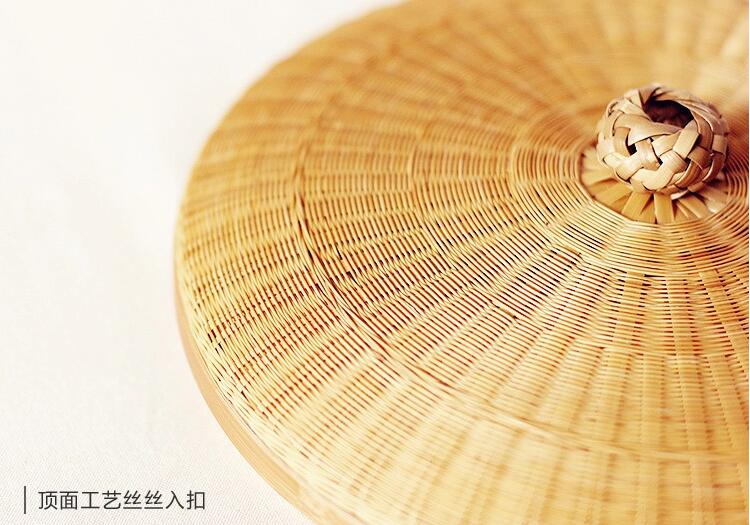 竹編制品家佳樂文學(xué)茶點(diǎn)收納簞籃