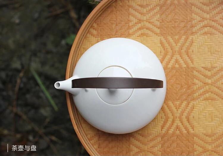 家佳樂文學(xué)家用竹編茶點收納托盤