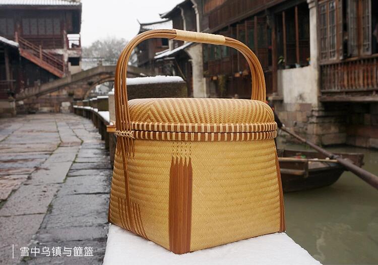 家佳樂(lè)文學(xué)竹編收藏品手工竹籃
