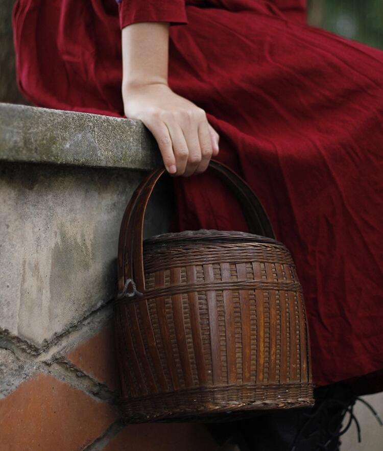 家佳樂(lè)文學(xué)竹編提籃