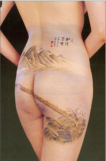 人體彩繪藝術(shù)，家佳樂(lè)文學(xué)彩繪