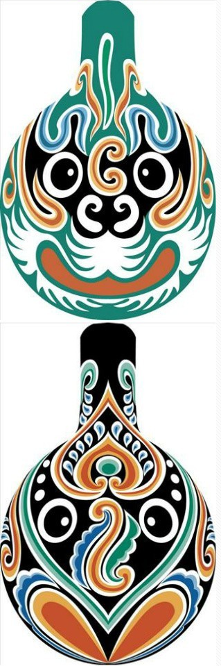 臉譜彩繪，馬勺彩繪臉譜