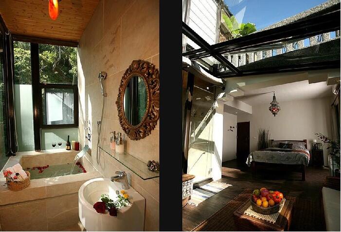 花蓮回音谷森林，民宿玻璃房民宿