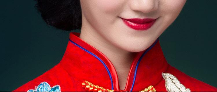 家佳樂文學(xué)刺繡中式婚紗中式禮服圖片