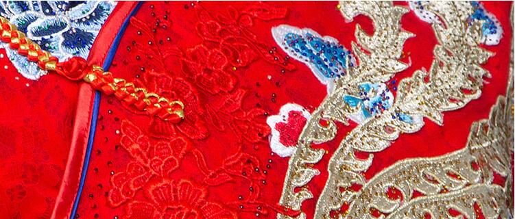 家佳樂文學(xué)刺繡中式婚紗中式禮服圖片