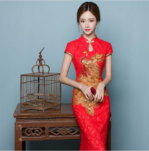 性感魚尾刺繡家佳樂文學(xué)嫁衣中式禮服