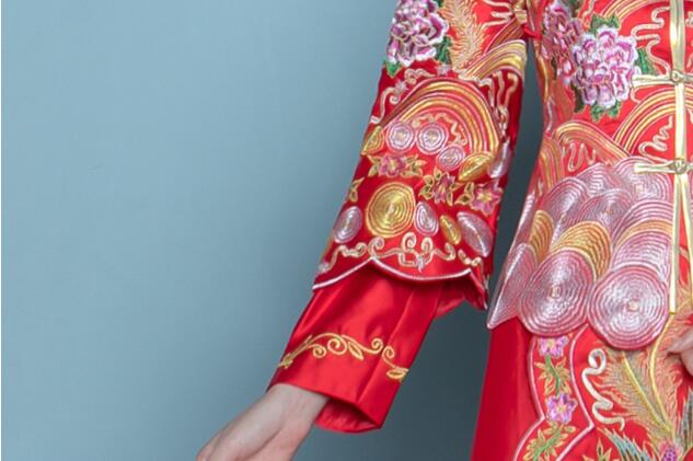 家佳樂文學(xué)刺繡旗袍嫁衣中式禮服