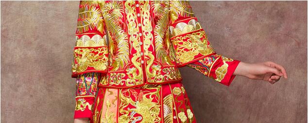 中式新娘服家佳樂文學嫁衣中式禮服圖片