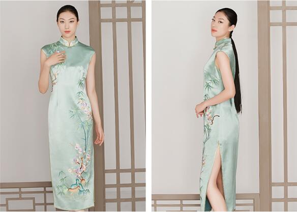 家佳樂(lè)文學(xué)刺繡梅花宴會(huì)禮服中式禮服