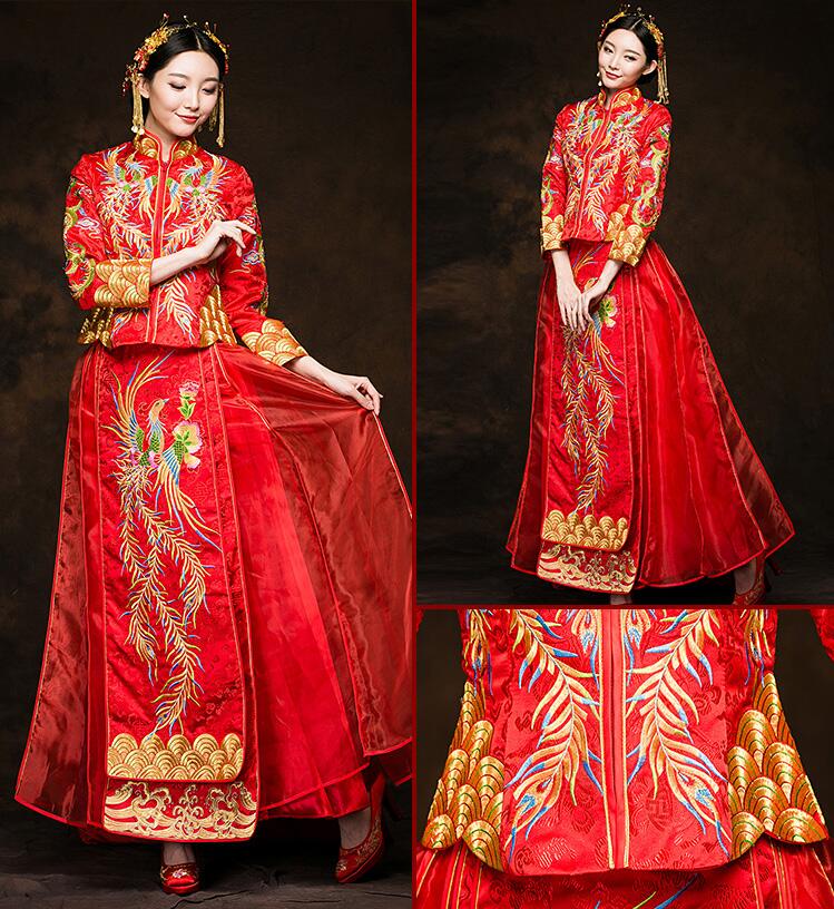 東方韻味秀禾服家佳樂(lè)文學(xué)中式禮服