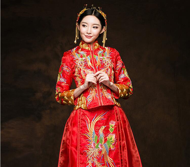 東方韻味秀禾服家佳樂(lè)文學(xué)中式禮服