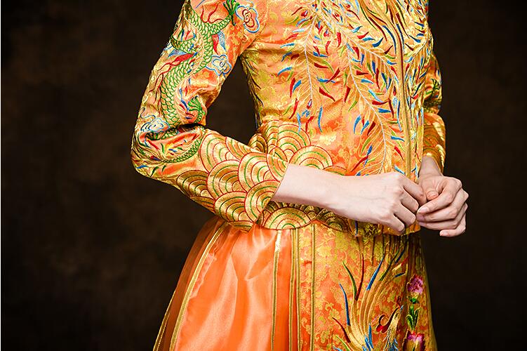 東方韻味秀禾服家佳樂(lè)文學(xué)中式禮服