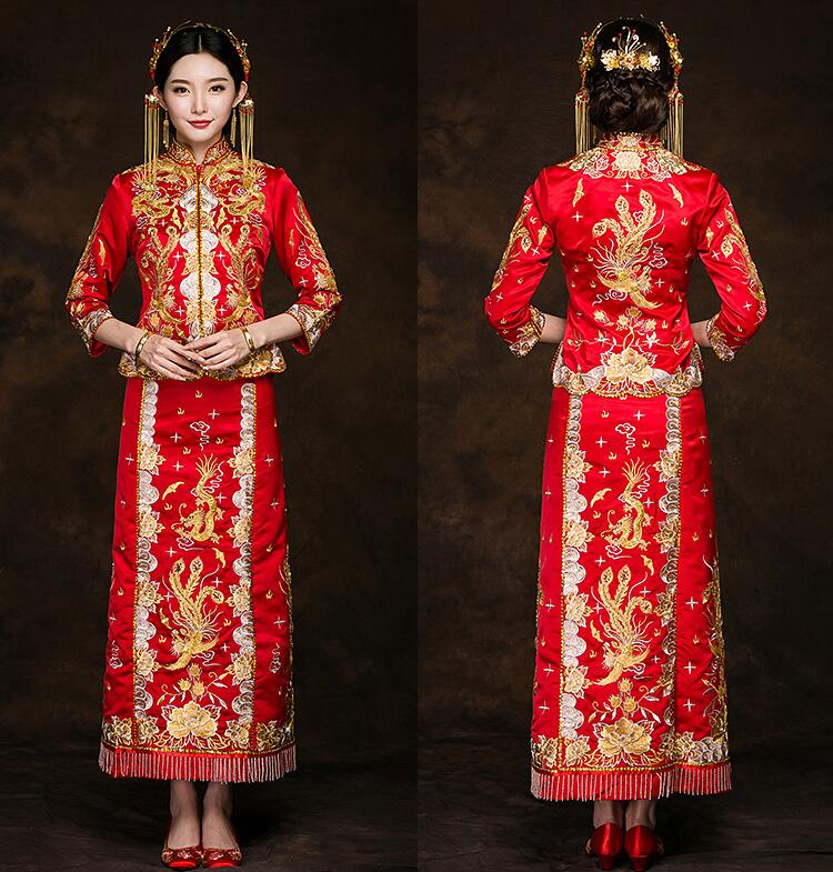 龍鳳褂中式新娘禮服家佳樂文學禮服