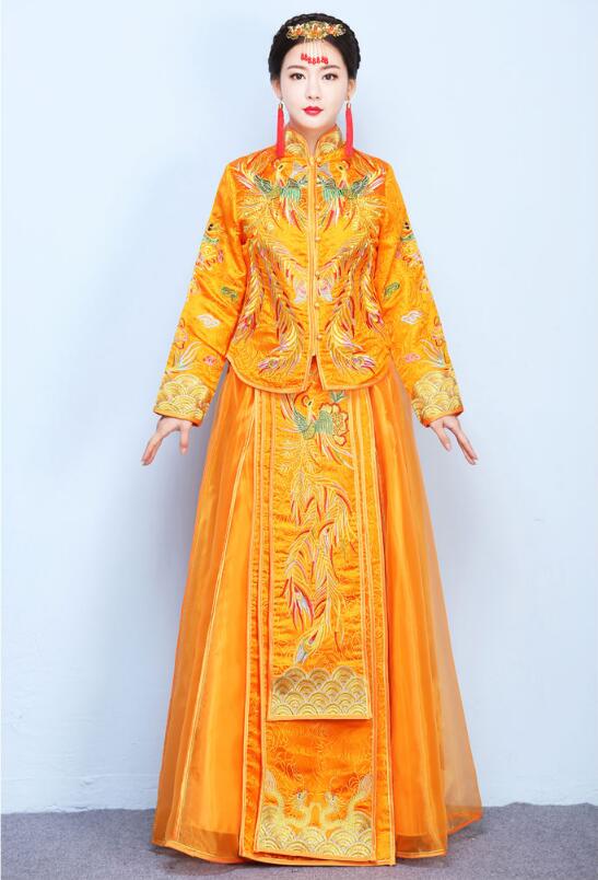 家佳樂文學(xué)龍鳳褂中式婚禮禮服圖片