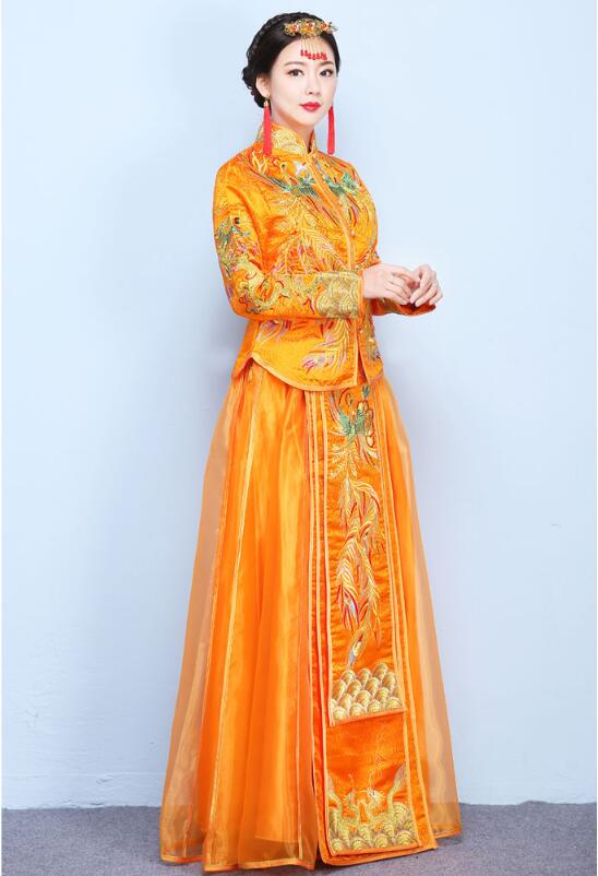 家佳樂文學(xué)龍鳳褂中式婚禮禮服圖片