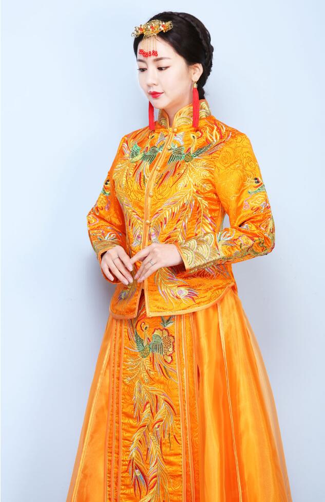 家佳樂文學(xué)龍鳳褂中式婚禮禮服圖片