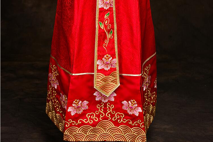 家佳樂文學(xué)秀禾服新娘禮服中式婚禮禮服