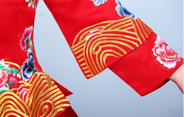 家佳樂文學(xué)龍鳳褂嫁衣中式婚禮禮服