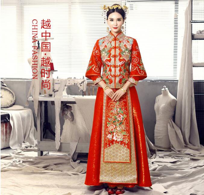 家佳樂(lè)文學(xué)秀禾服新娘禮服中式婚禮禮服圖片