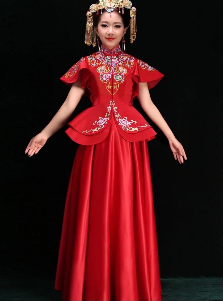 家佳樂文學(xué)新娘禮服中式婚禮禮服