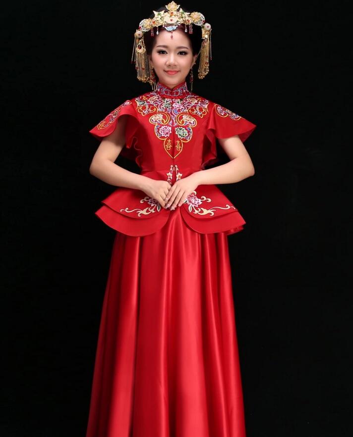 家佳樂文學(xué)新娘禮服中式婚禮禮服