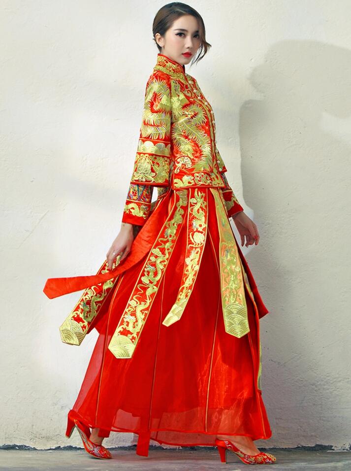 家佳樂文學(xué)新娘嫁衣中式禮服