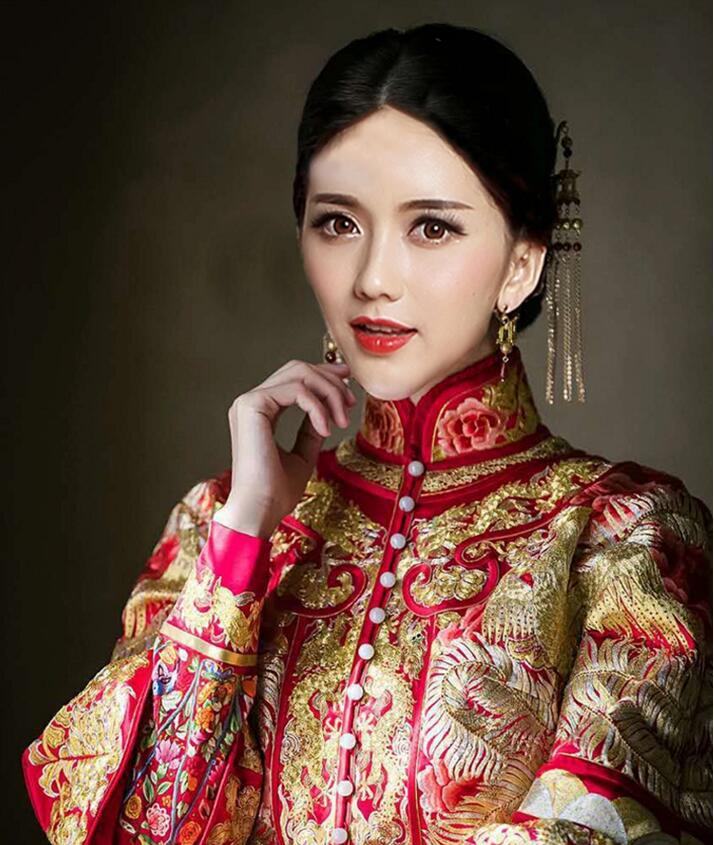 家佳樂文學(xué)新娘嫁衣中式禮服