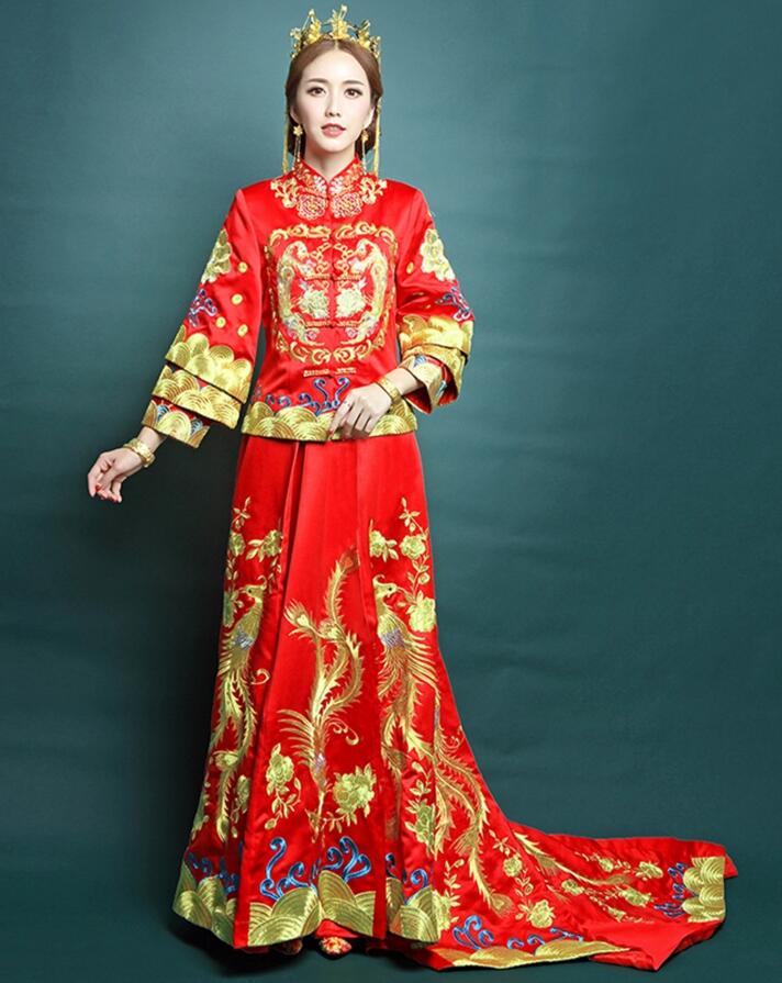 家佳樂文學(xué)龍鳳褂中式禮服圖片