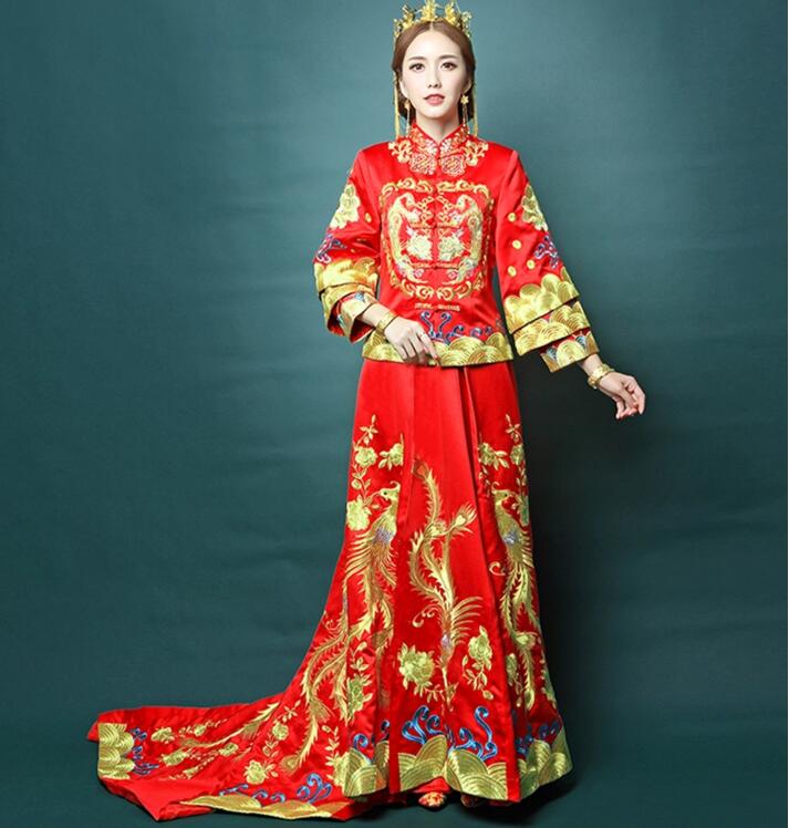 家佳樂文學(xué)龍鳳褂中式禮服圖片